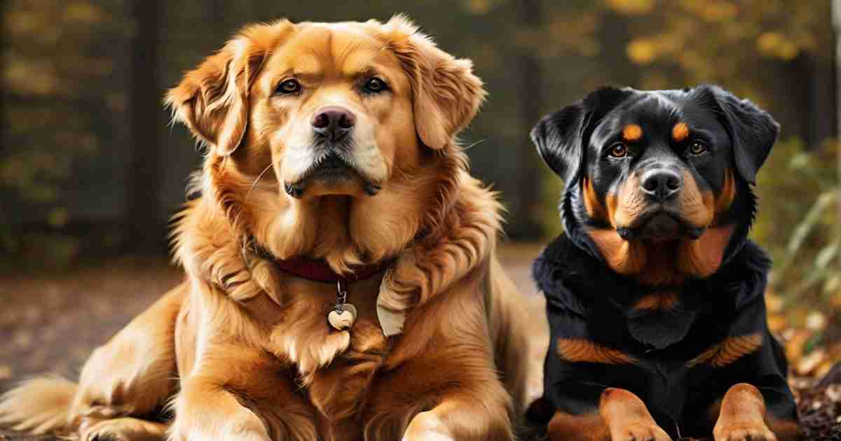 Rottweilers and Golden Retrievers