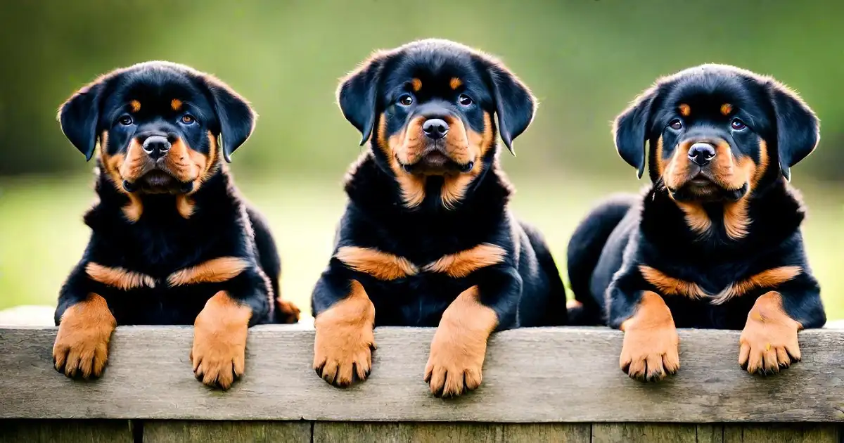 Three types of Rottweilers